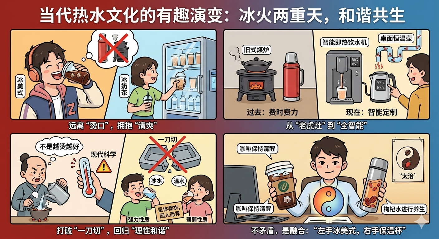 why do chinese people drink hot water